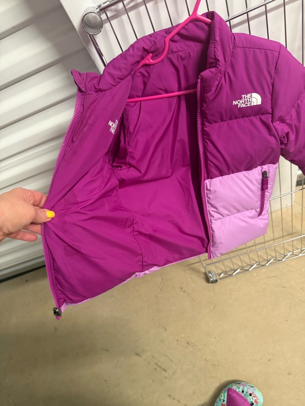 The North Face Girls 3-in-1 Jacket Pink Coat Puffer Rain Jacket Size XS (4) - Picture 3 of 6